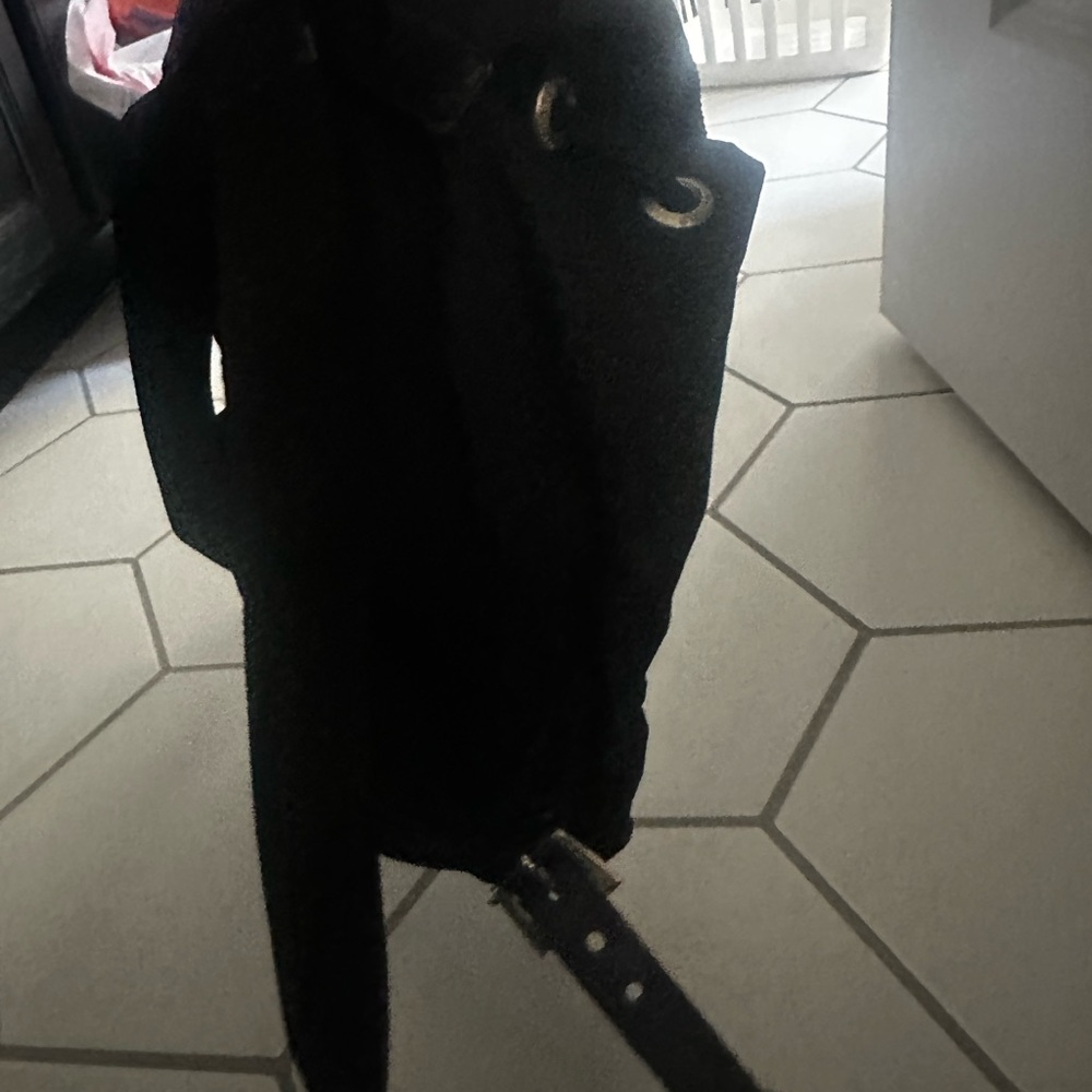 Prada Black Nylon Drawstring Flap Backpack With F… - image 7